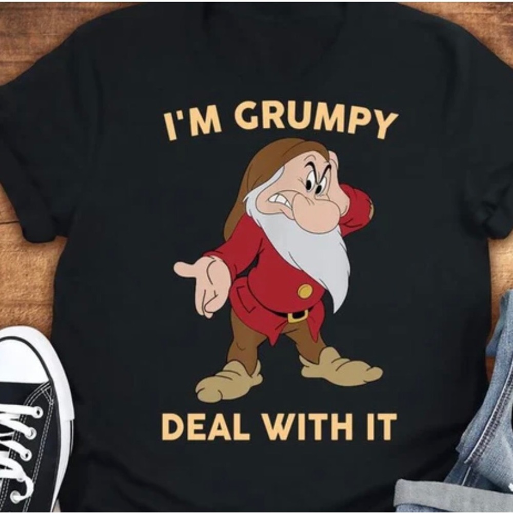 🆕Super Cute ”I’m Grumpy- Deal with it” T-shirt